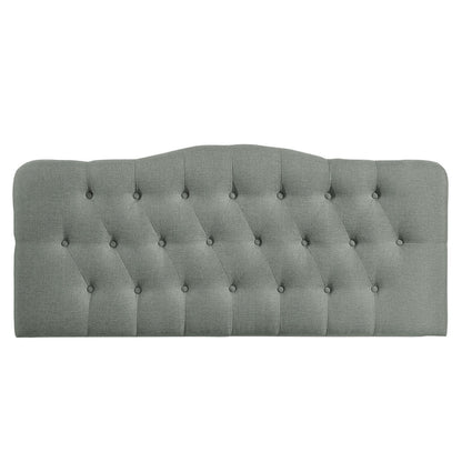 Annabel King Fabric Headboard, Grey Fabric