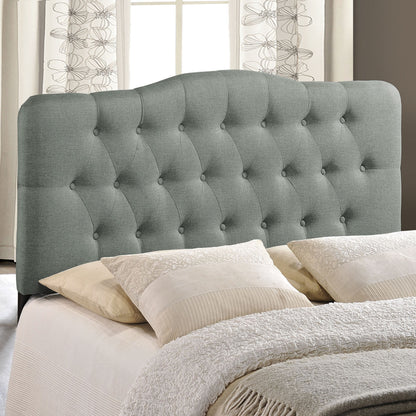 Annabel King Fabric Headboard, Grey Fabric
