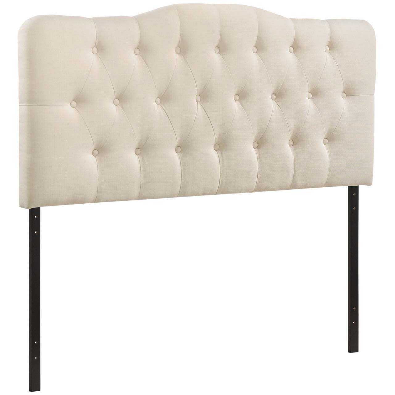 Annabel King Fabric Headboard, Ivory Fabric