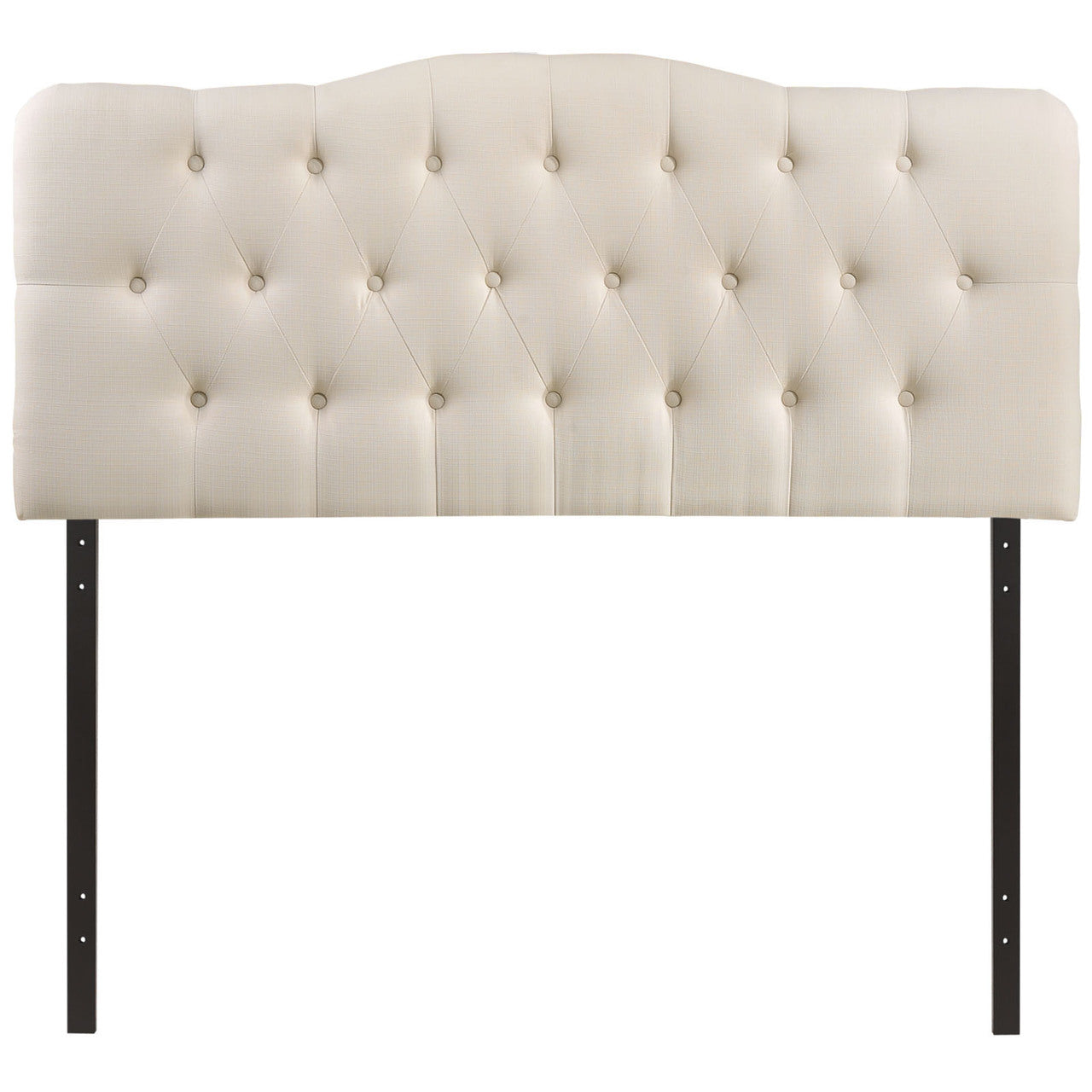 Annabel King Fabric Headboard, Ivory Fabric