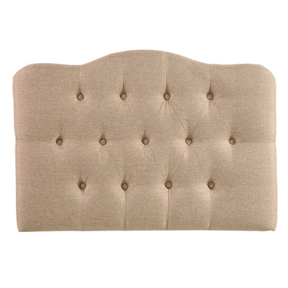 Annabel Twin Fabric Headboard, Beige Fabric