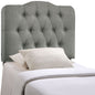 Annabel Twin Fabric Headboard, Grey Fabric