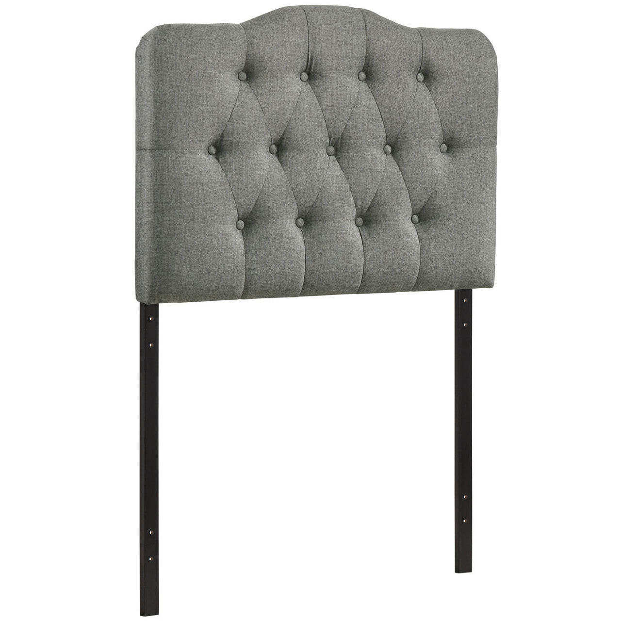 Annabel Twin Fabric Headboard, Grey Fabric