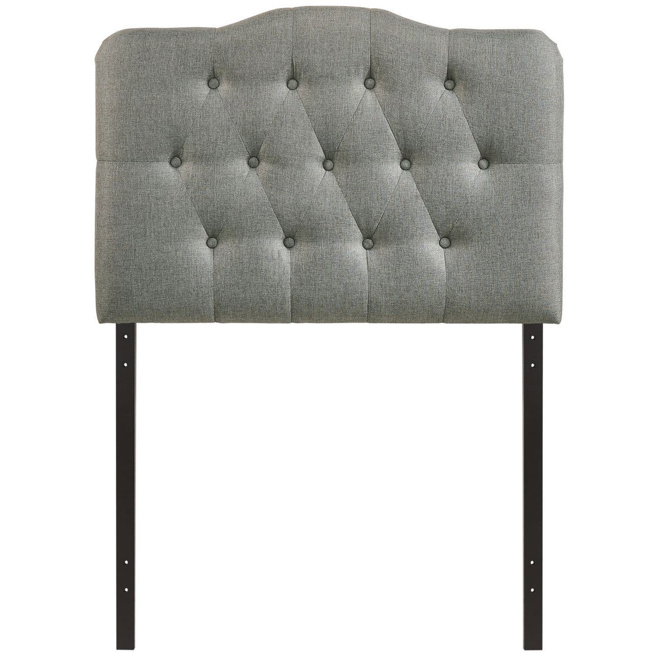 Annabel Twin Fabric Headboard, Grey Fabric