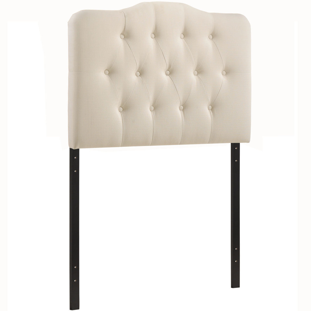 Annabel Twin Fabric Headboard, Ivory Fabric