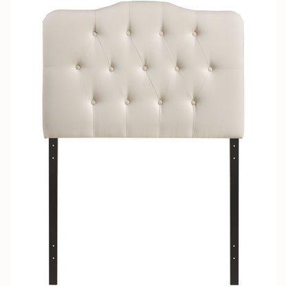 Annabel Twin Fabric Headboard, Ivory Fabric