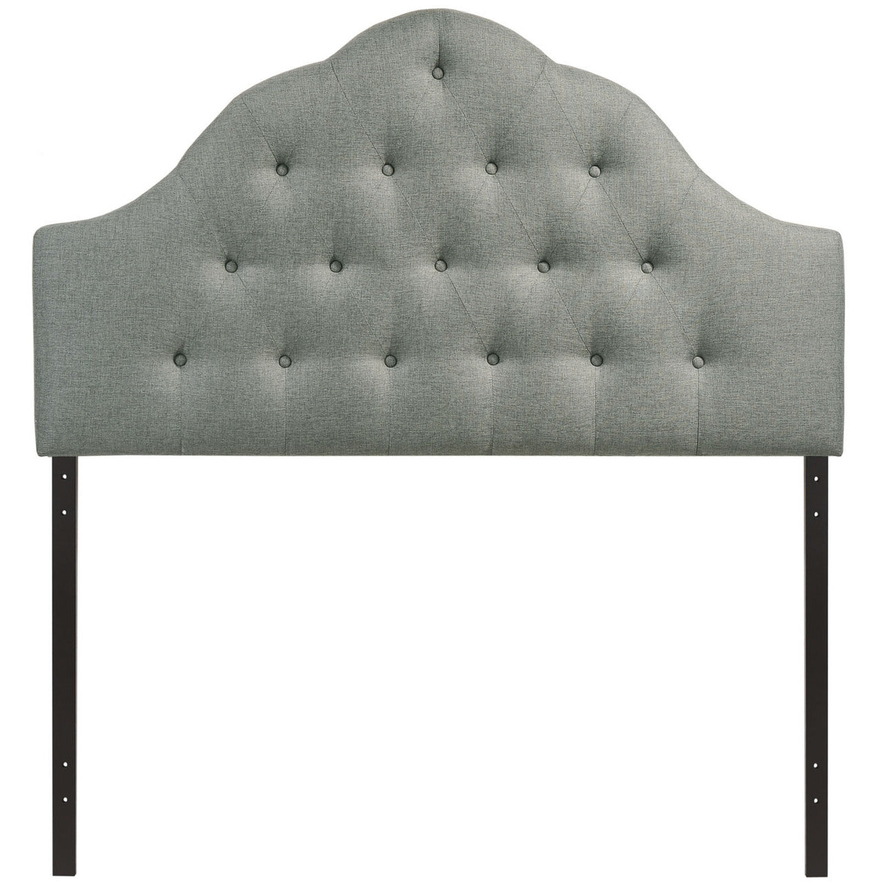 Sovereign Queen Fabric Headboard, Grey Fabric