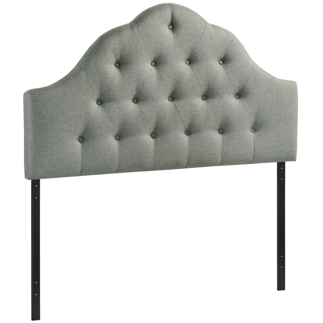 Sovereign Queen Fabric Headboard, Grey Fabric