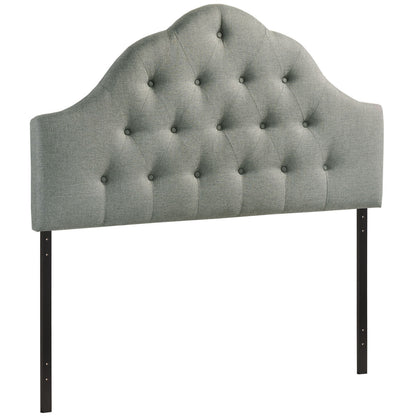 Sovereign Queen Fabric Headboard, Grey Fabric