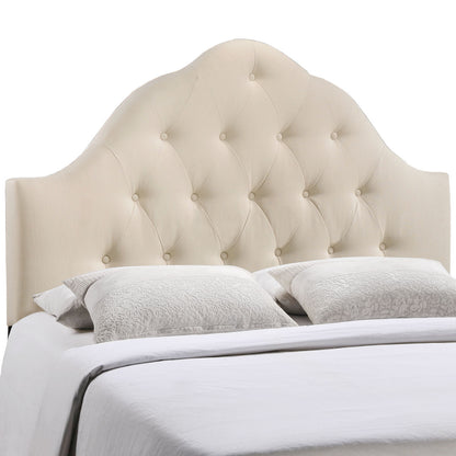 Sovereign Queen Fabric Headboard, Ivory Fabric