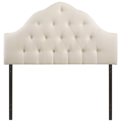 Sovereign Queen Fabric Headboard, Ivory Fabric
