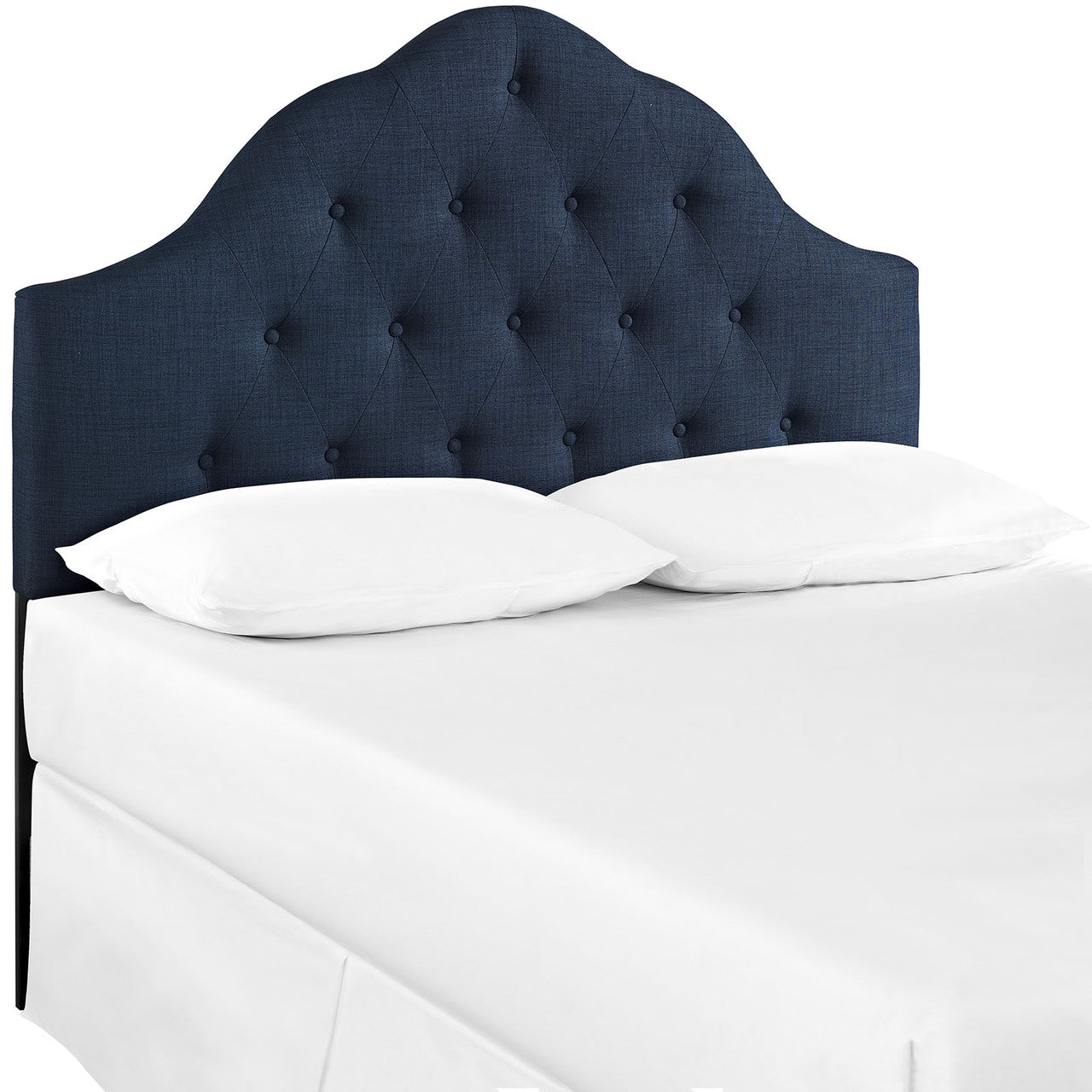 Sovereign Queen Size Fabric Headboard, Blue, Fabric
