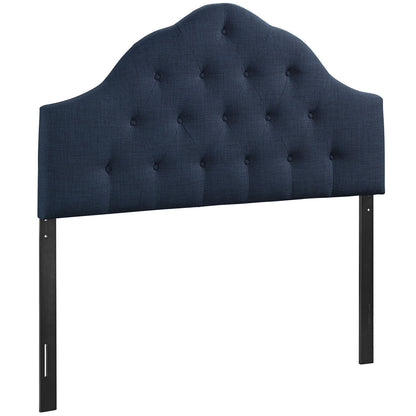 Sovereign Queen Size Fabric Headboard, Blue, Fabric