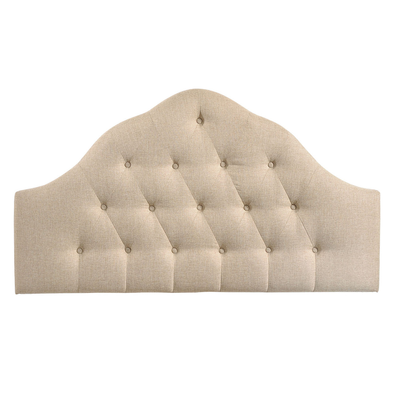 Sovereign King Fabric Headboard, Beige Fabric