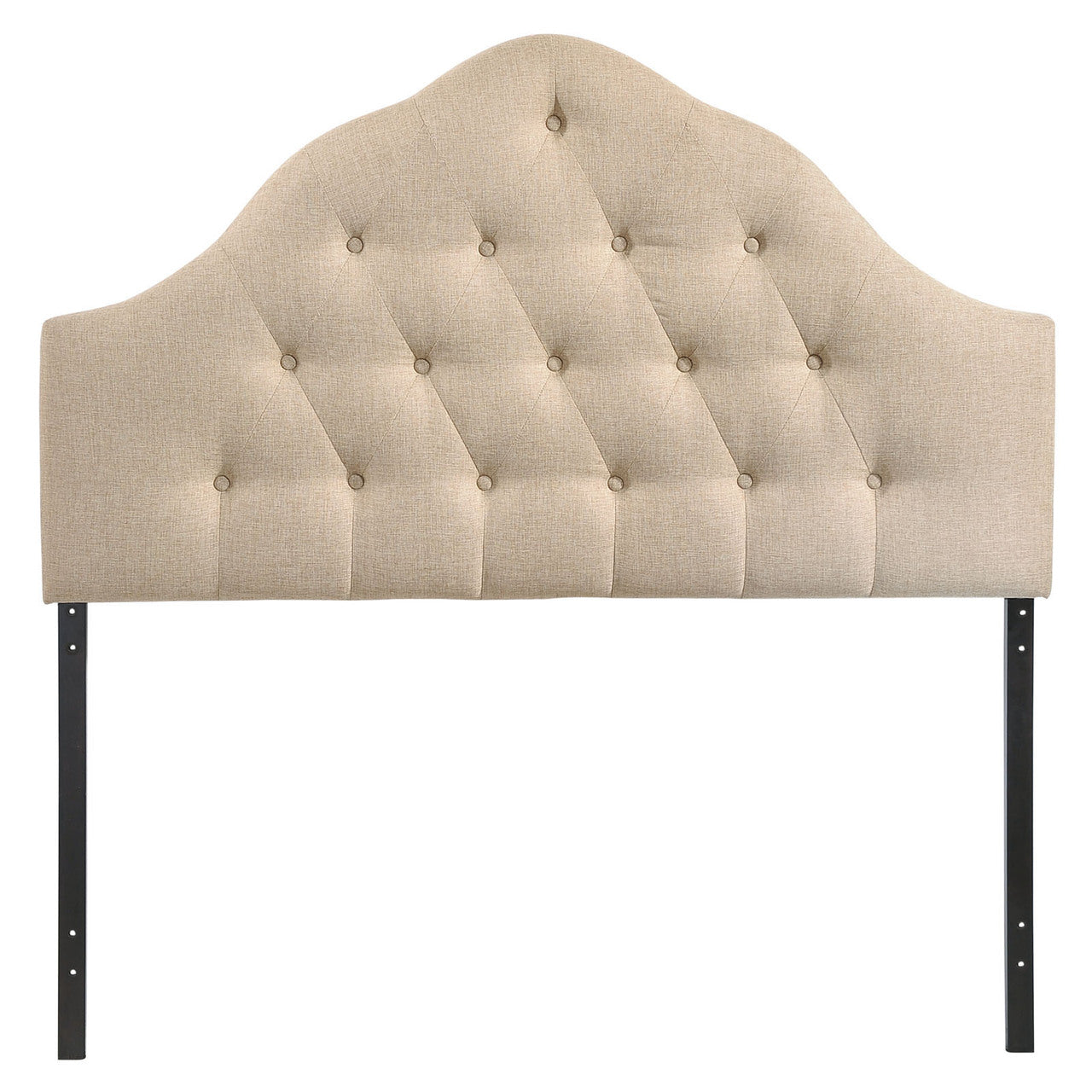 Sovereign King Fabric Headboard, Beige Fabric