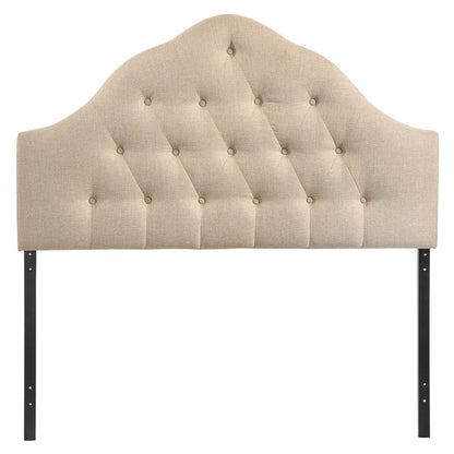 Sovereign King Fabric Headboard, Beige Fabric
