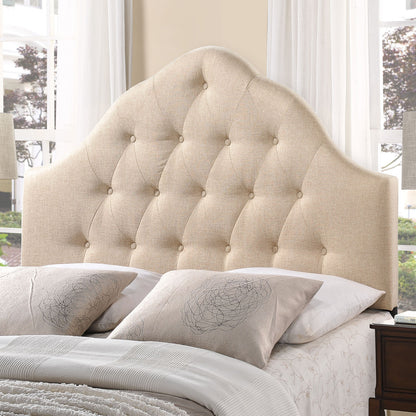 Sovereign King Fabric Headboard, Beige Fabric