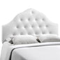 Sovereign King Vinyl Headboard, White Faux Leather