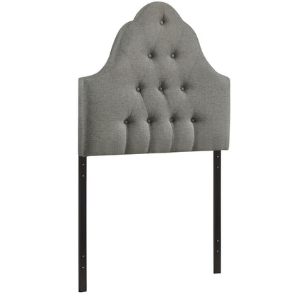 Sovereign Twin Fabric Headboard, Grey Fabric