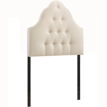 Sovereign Twin Fabric Headboard, Ivory Fabric