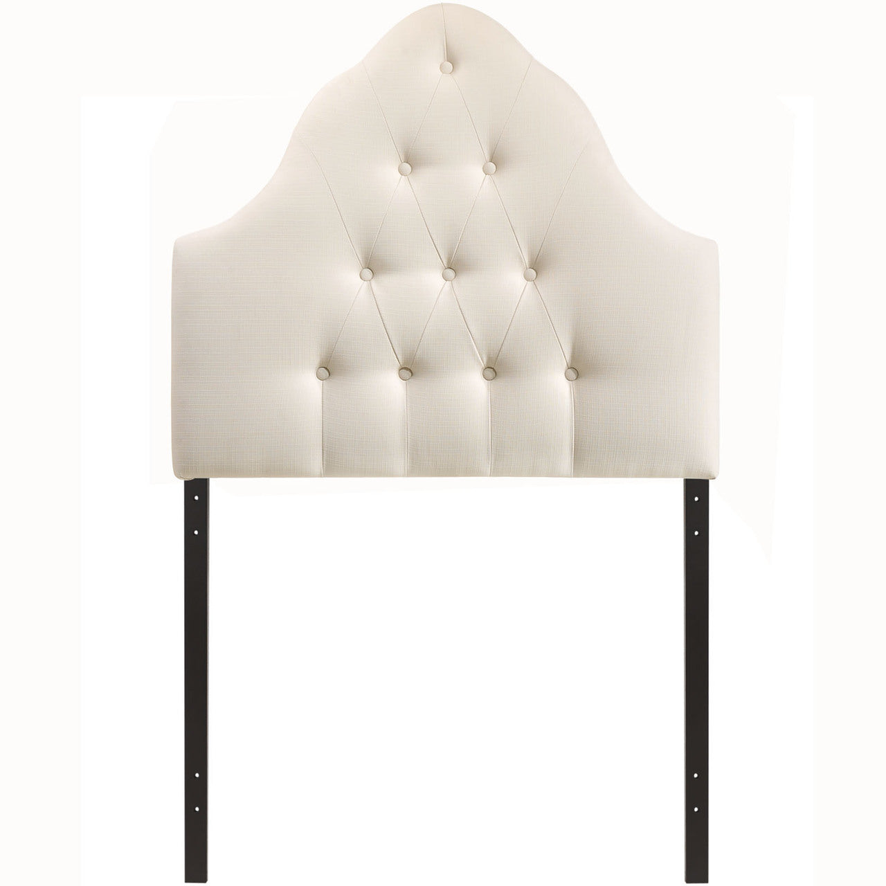 Sovereign Twin Fabric Headboard, Ivory Fabric