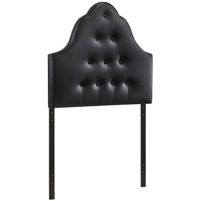 Sovereign Twin Vinyl Headboard, Black Faux Leather