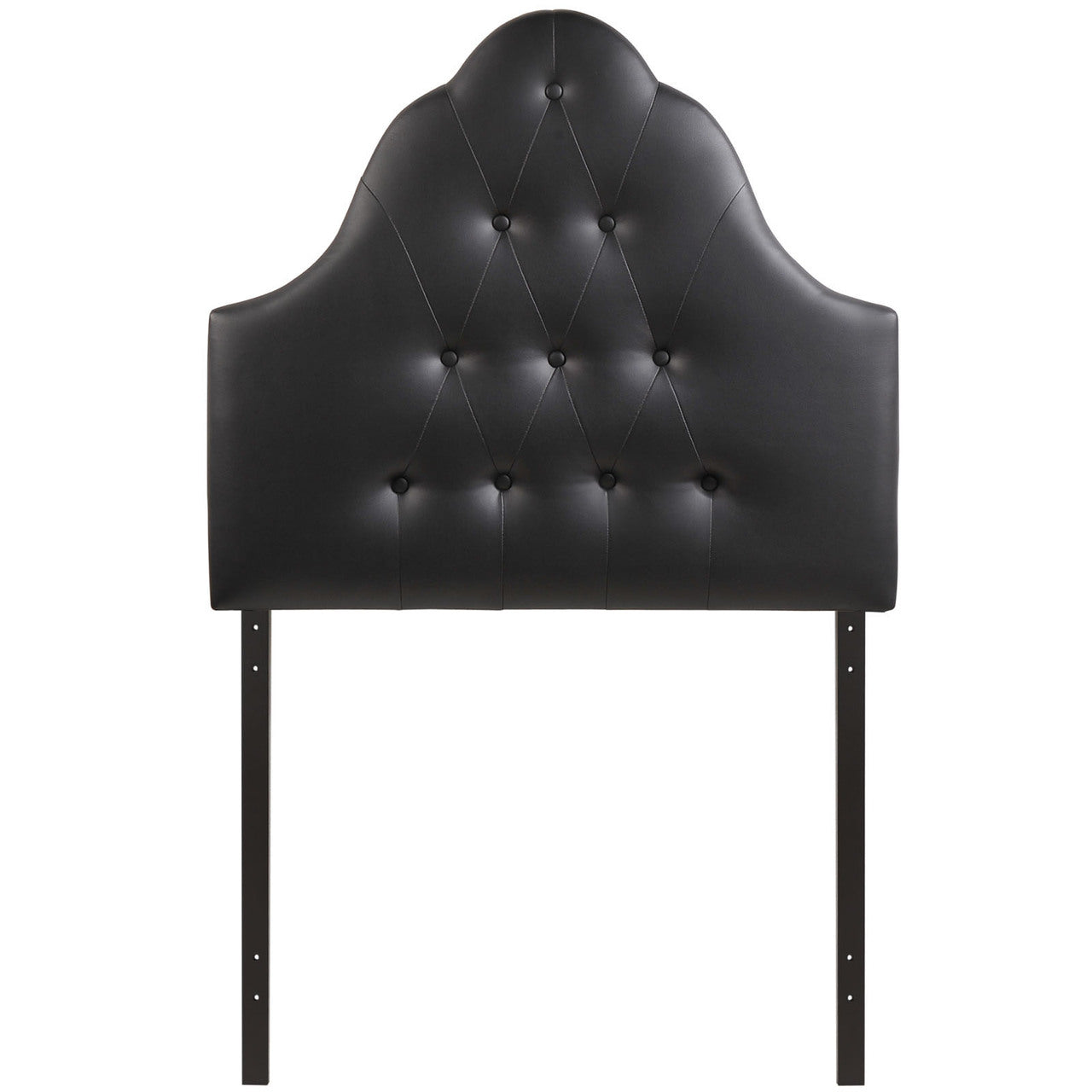 Sovereign Twin Vinyl Headboard, Black Faux Leather