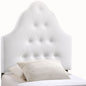 Sovereign Twin Vinyl Headboard, White Faux Leather