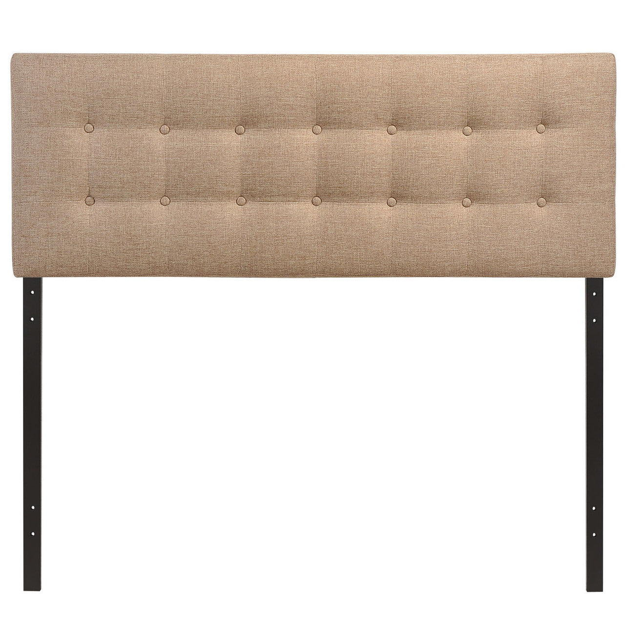 Emily Queen Fabric Headboard, Beige Fabric