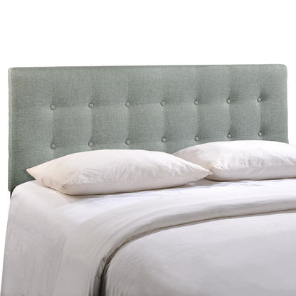 Emily Queen Fabric Headboard, Grey Fabric