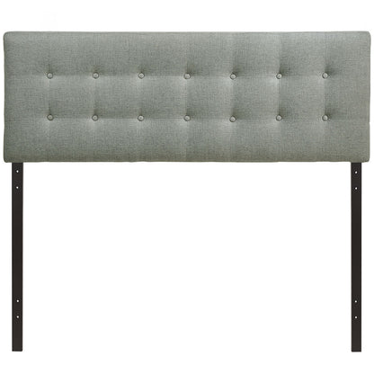 Emily Queen Fabric Headboard, Grey Fabric