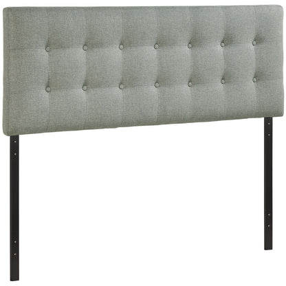 Emily Queen Fabric Headboard, Grey Fabric