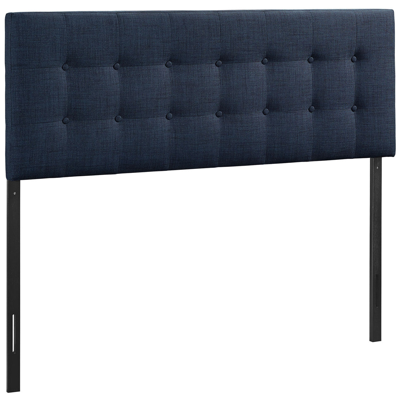 Emily Queen Size Fabric Headboard, Blue, Fabric