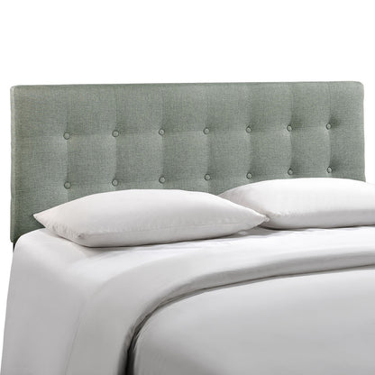 Emily Full Fabric Headboard, Grey Fabric