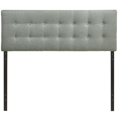 Emily Full Fabric Headboard, Grey Fabric