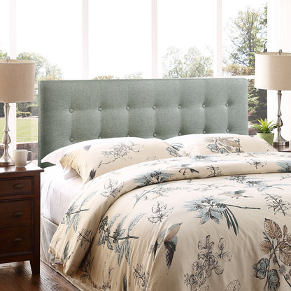 Emily Full Fabric Headboard, Grey Fabric