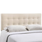 Emily Full Fabric Headboard, Ivory Fabric