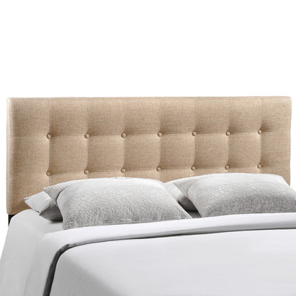 Emily King Fabric Headboard, Beige Fabric