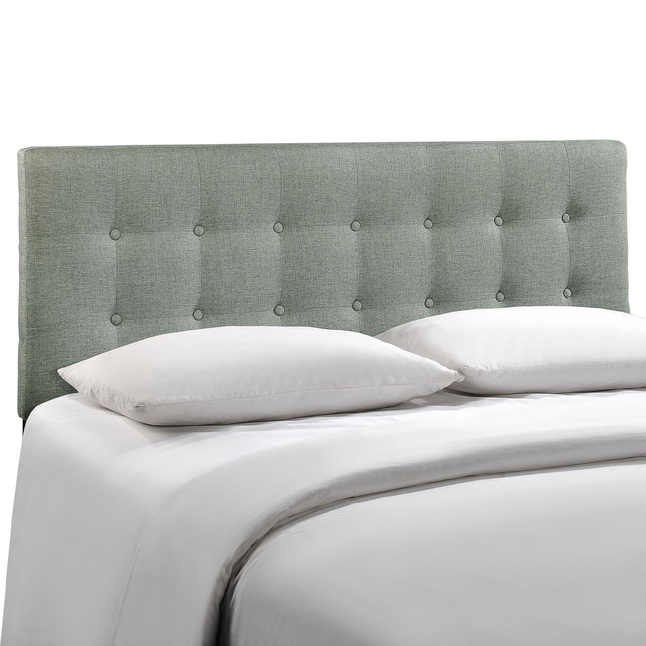 Emily King Fabric Headboard, Grey Fabric