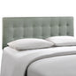 Emily King Fabric Headboard, Grey Fabric