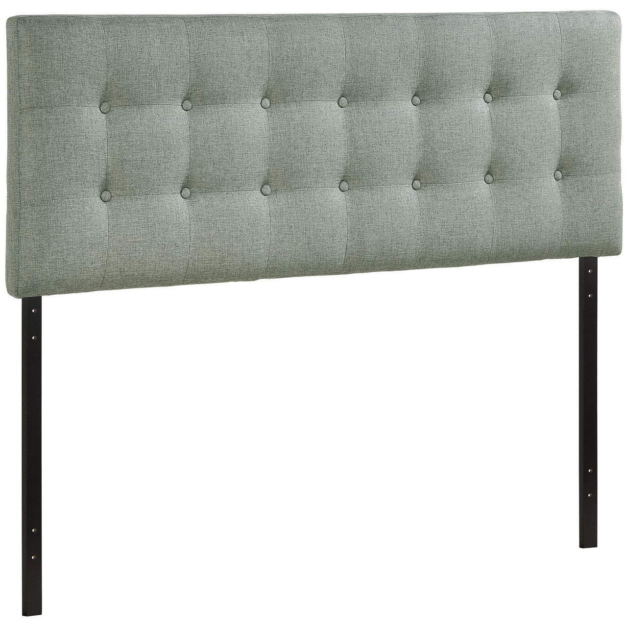 Emily King Fabric Headboard, Grey Fabric