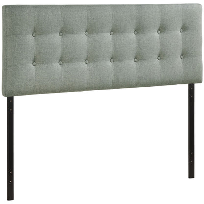 Emily King Fabric Headboard, Grey Fabric