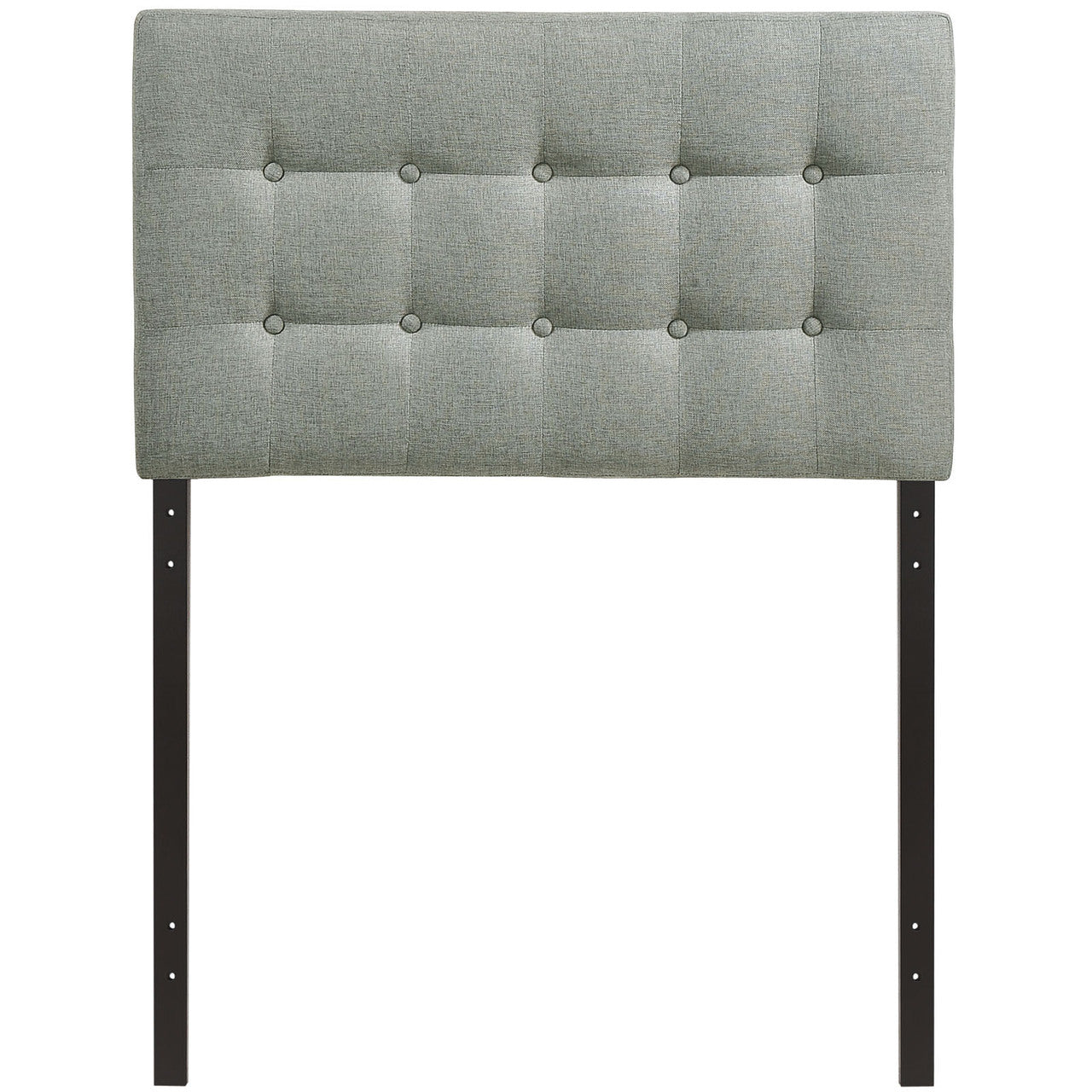 Emily Twin Fabric Headboard, Grey Fabric