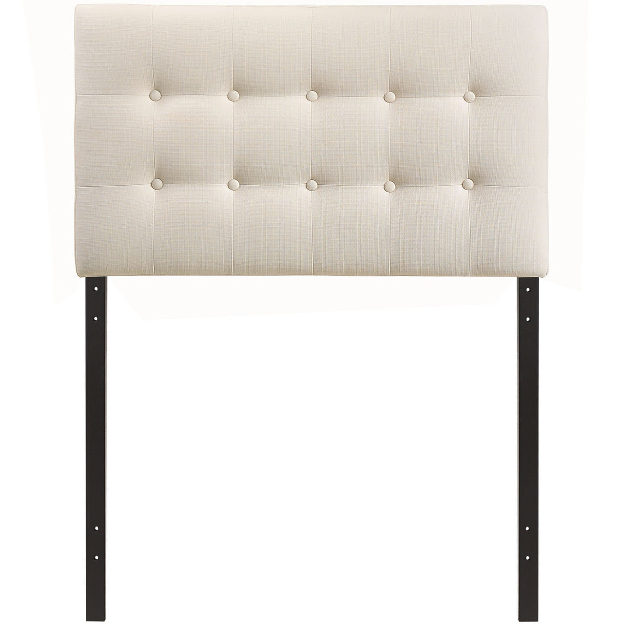 Emily Twin Fabric Headboard, Ivory Fabric