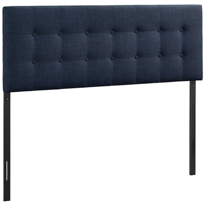 Emily Twin Size Fabric Headboard, Blue, Fabric
