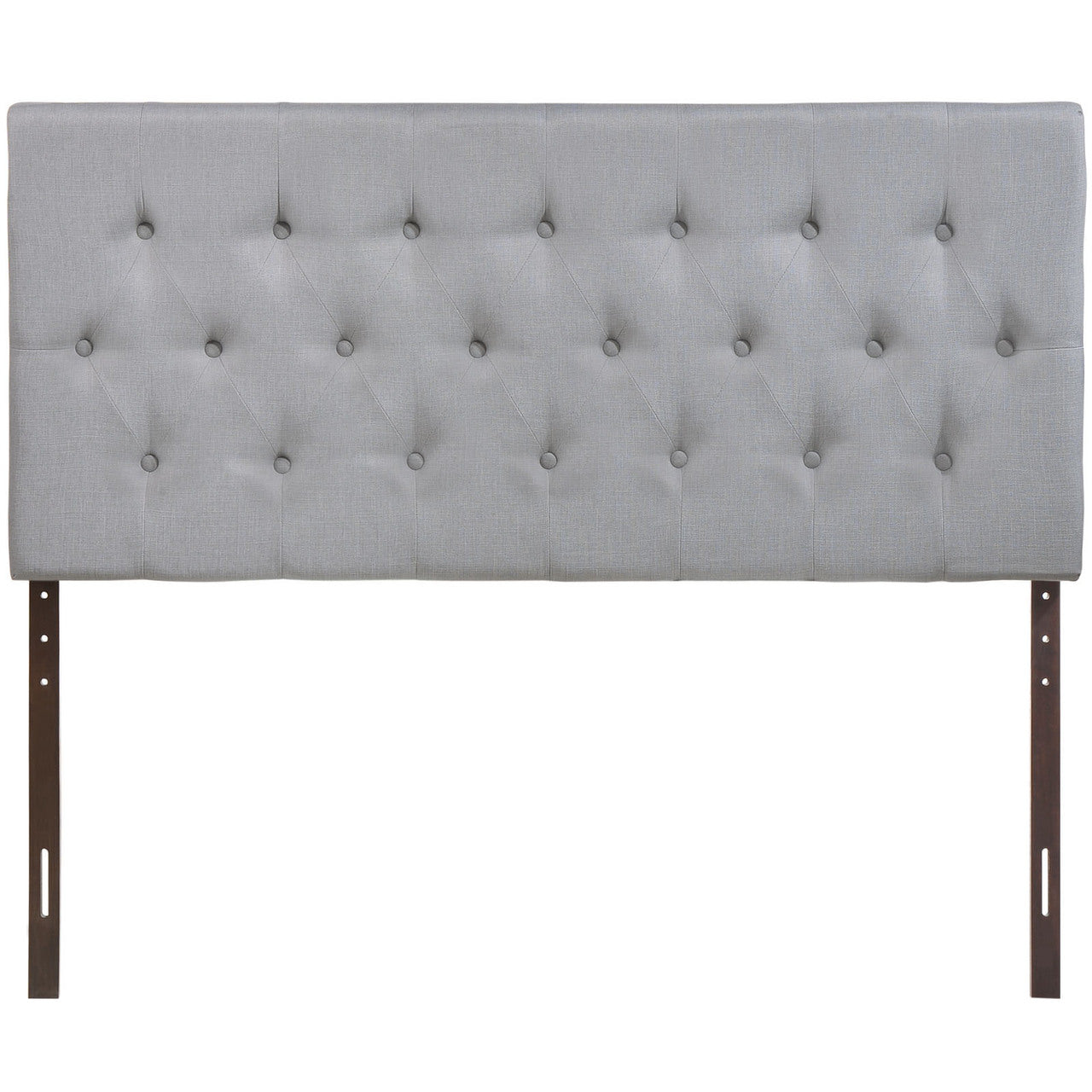 Clique Queen Headboard, Grey Fabric