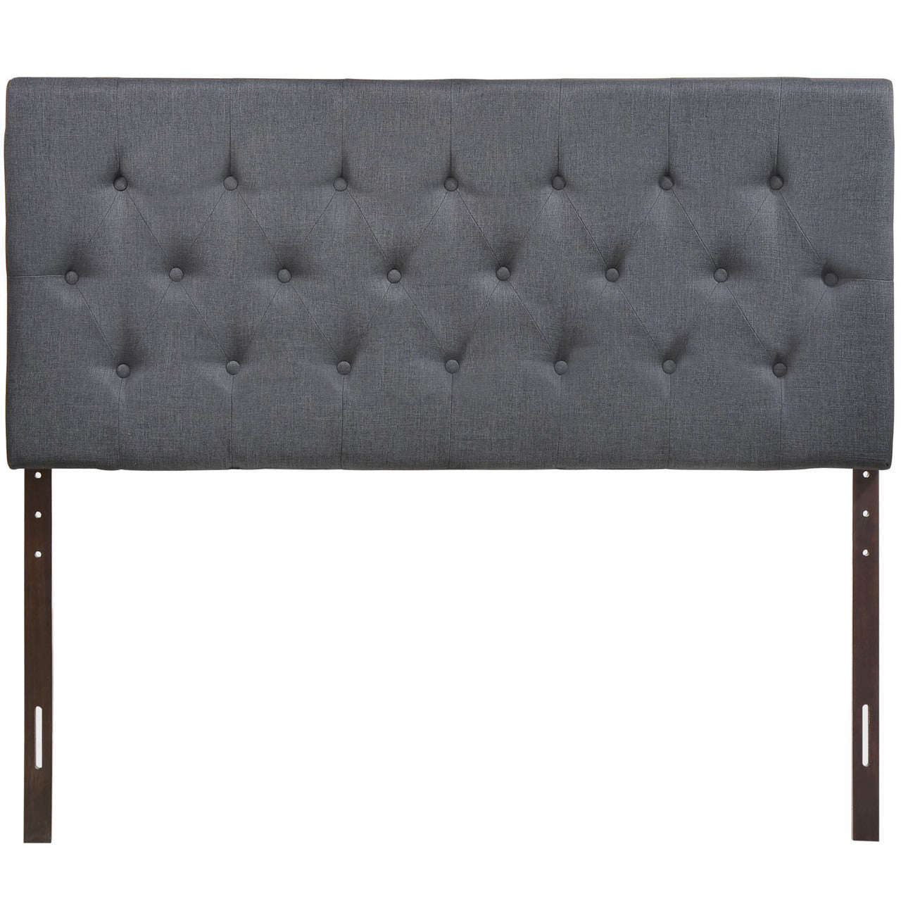 Clique Queen Headboard, Smoke Grey Fabric