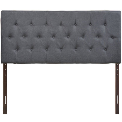 Clique Queen Headboard, Smoke Grey Fabric