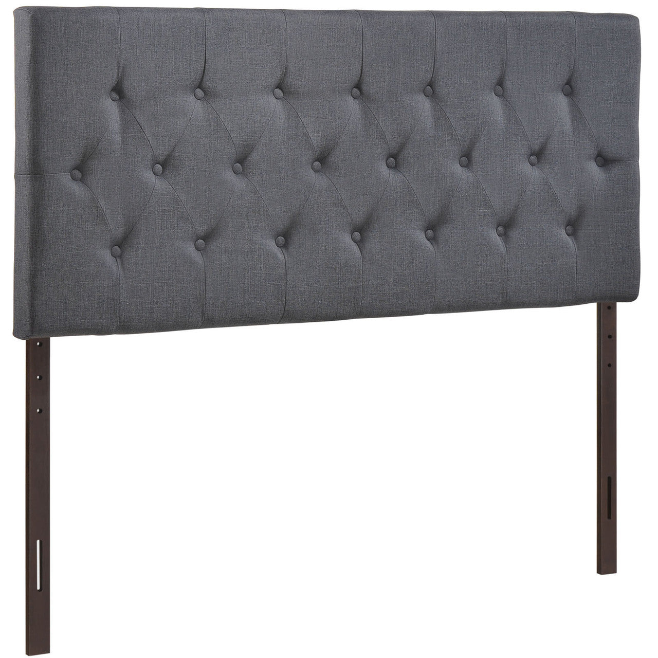 Clique Queen Headboard, Smoke Grey Fabric