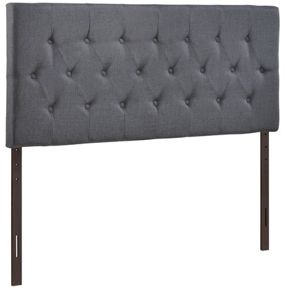 Clique Queen Headboard, Smoke Grey Fabric
